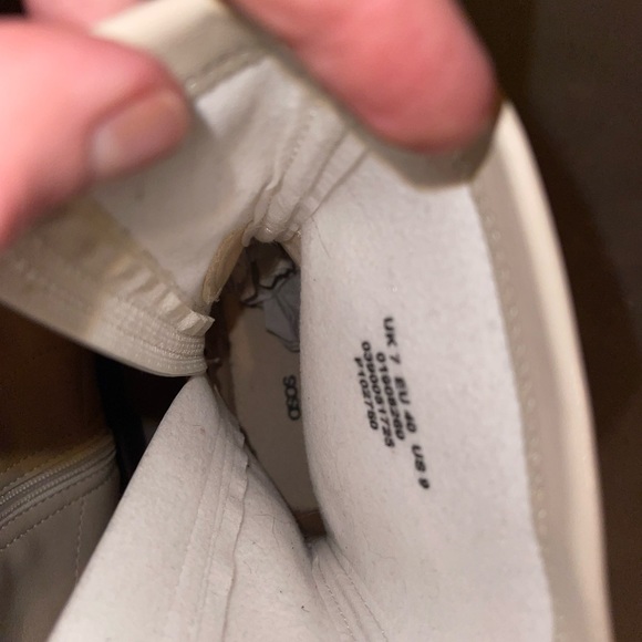 Asos White Patent Chunky Sole Sock Ankle Boots - Picture 6 of 8